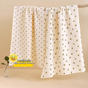 Couverture d'emmaillotage pour bébé en mousseline de qualité supérieure, douce et respirante, pour nouveau-né - Product Image 1
