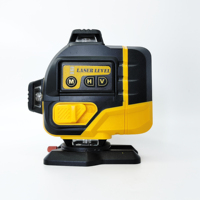 Niveau laser 4D anti-chute 3m 16 lignes avec affichage de la puissance restante, base rotative, mode manuel et fonctions complètes