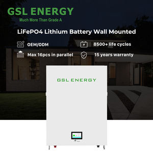 <span class=keywords><strong>Batterie</strong></span> solaire GSL ENERGY Power Wall fiable 15 kWh 48 V 280 Ah, 8500 cycles, certifiée VDE CE, solution de stockage ESS, système de stockage - Product Image 5