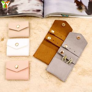 HR Stylish Folding Rings Necklaces Storage Bag Microfiber <b>Mini</b> Jewelry <b>Pouch</b> Lightweight Jewelry Roll Case for GIfts - Product Image 2