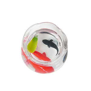 Miniature fish tank toy, miniature landscape <b>ornament</b>, simulated <b>small</b> fish tank pendant, lucky koi fish keychain, backpack - Product Image 5
