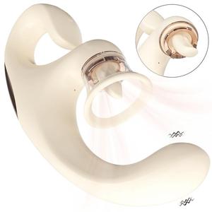 Hot S-Hande Sucking Tongue Licking Vibrating Rod Powerful Vibration Multi-Functional Female Self-Stimulation <b>Vibrator</b> For Couple - Product Image 2