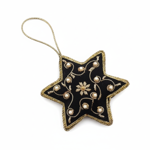 Suspension artisanale en zari avec perles, tissu de soie et pierres pour décoration de mariage I Décoration de suspension en zari de qualité supérieure - Product Image 1