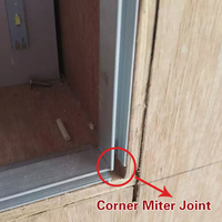 Boîtier lumineux en aluminium extrudé anodisé sur mesure ODM, anti-décoloration, pour enseigne publicitaire de magasin commercial de vin et d'outils