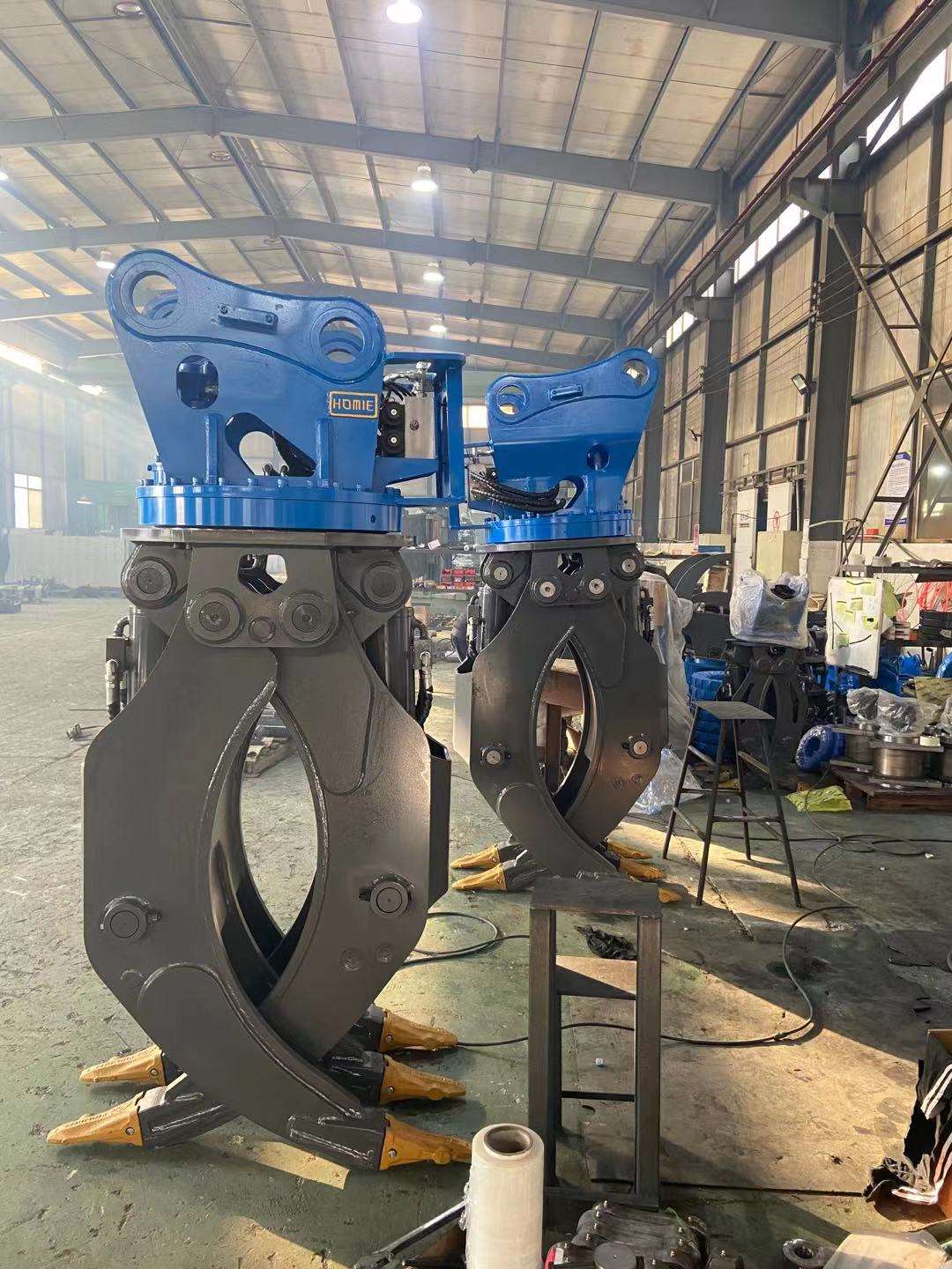 Excavator Hydraulic Swivel Log Grapple Set for 20 Ton Excavator