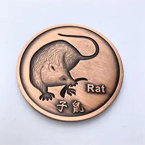 중국에서 만든 우수한 품질 쿠퍼 저렴한 동전 도전 동전 갑옷