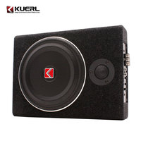 Subwoofer Activo Ultrafino de 12V para Auto, Subwoofer Trapezoidal para DJ, Subwoofer de Audio para Auto Bajo el Asiento, Woofer Delgado