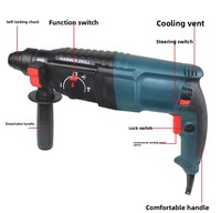 Martillo Demoledor Eléctrico Industrial con Cable de 21V, Alta Potencia, Ligero, Rompedor de Concreto Rotatorio, Mandril SDS, Juego de Impacto, DIY OEM 800W