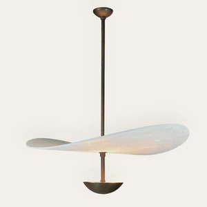 Lampadario lanterna da soffitto Ian K. Fowler <span class=keywords><strong>Presidio</strong></span> 1, 18 pollici, in ottone anticato lucidato a mano - Product Image 2