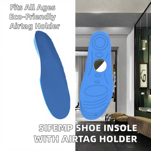 Plantilla y Inserto de Zapato Ecológicos de PU para Niños y Adultos, Ajuste Cómodo (Tallas de Pie 6.2-6.9IN, Plantilla 6.8-7.5IN) Azul - Product Image 2
