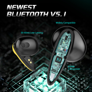 Miễn Phí Vận Chuyển Sản Phẩm Tai Nghe Chơi Game Tai Nghe Nhét Tai Âm Thanh Nổi Tws Nhỏ Nhất Tai Nghe Không Dây Bluetooth 5.2 Độ Trễ Thấp - Product Image 5