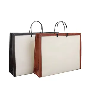 promotion wholesale custom logo good price heat seal big grocery, carry pp tote laminated shopping bag non-woven bags/