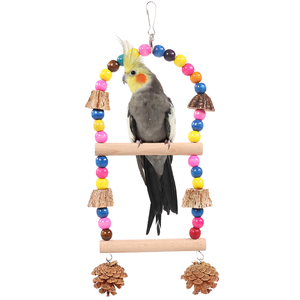 Juguetes Divertidos Para Pájaro: Columpio, Escaleras Y Campanas - Accesorios Para Jaula