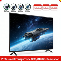 Siap Kirim OEM/ODM Kustomisasi 24 26 32 40 43 Inci Layar Datar Penuh Wifi Televisi Pintar Android LED Smart TV
