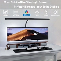 Lampe de bureau LED DC moderne, style nordique minimaliste, avec capteur de contrôle, col de cygne flexible en aluminium, pour lecture, bureaux et tables