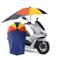 Parasol pour scooter électrique multicolore, imperméable et anti-UV, impression de logo personnalisée, pare-soleil universel pour moto