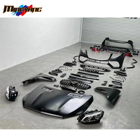 PP plastique ML63 AMG mise à niveau GLE 63 AMG style voiture pare-chocs led phares capot bodykit pour Mercedes Benz 2012-2014 W166 kit carrosserie
