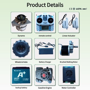 Tondeuse à gazon Vigorun VTW550, longue durée de vie et durable, tondeuse à gazon à essence légère (100 kg), tondeuse TV - Product Image 3