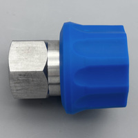 Nouvelle Raccord rapide UWO 6028 1/2 pouce QC, douille en caoutchouc bleue, coupleur femelle 1/2 BSPP en acier inoxydable 304