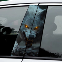 Autocollants de luxe personnalisés pour pilier B de porte de voiture en PVC auto-adhésif en vinyle résistant à l'eau et aux UV Décalcomanie de pilier de fenêtre de véhicule durable