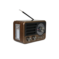 Radio stéréo portable rétro AM FM SW avec haut-parleur intégré, lecteur MP3, récepteur en plastique 5V