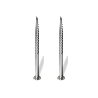 YUHAO Vis d'ancrage hélicoïdale pleine longueur pour maison mobile et abri, en acier galvanisé durable, amovible, capacité d'ancrage 800 KG