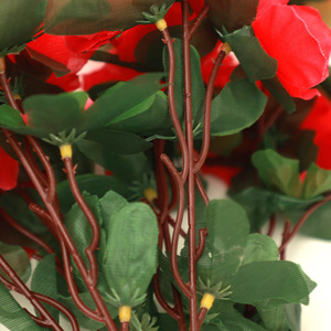 Azalées artificielles 40 cm, fleurs en soie plastique, haute simulation, décorations de mariage, accessoires de photographie en extérieur, décoration intérieure - Product Image 2