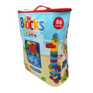 Blok Puzzle Mainan Diy Pendidikan Cerdas Blok Set 88 Pcs Plastik Besar Blok Bangunan untuk Anak-anak