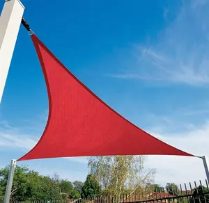 Garden Swimming Pool Sunshade UV Waterproof Polyester Triangular Outdoor Sun Shade Sail/Sun Shade Sail UV Block Shade Sail Nets