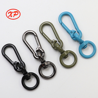 Clip de suspension polyvalent en alliage de zinc, classique, luxueux et durable, avec mousqueton pivotant robuste pour porte-clés, couleur personnalisable