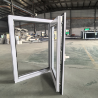 Ventanas de PVC Estilo Europeo, Insonorizadas, Abatibles y Giratorias, Resistentes a Impactos, con Mosquitera