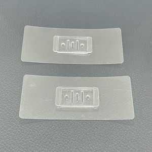 Crochets adhésifs transparents à simple crochet 50mmx38mmx58mm en PVC pour rangement mural, porte-brosses à dents de cuisine - Product Image 3