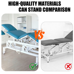 Table de chiropratique électrique 4 sections multifonctionnelle avec pieds séparables, pour physiothérapie, massage et examen, idéale pour l'ostéopathie - Product Image 4
