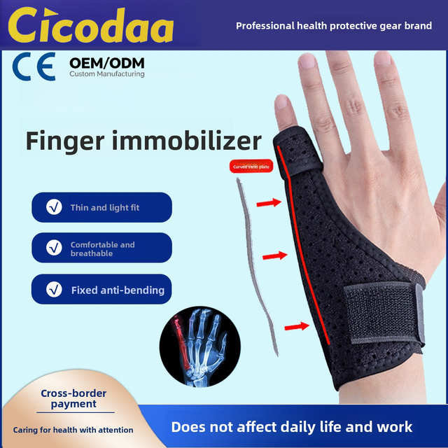 Little Finger Fracture Immobilization Brace Flexion-Correction Orthosis Sprain Wrist Support Cotton Finger Sleeve