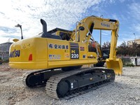 Prix de vente directe : Excavatrice d'occasion Komatsu PC220 de 22 tonnes, excavatrice sur chenilles de construction d'occasion en stock