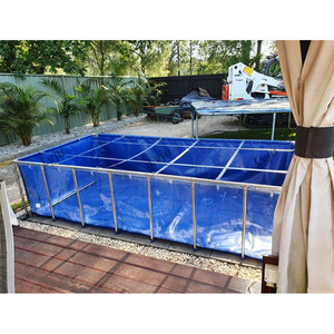 ตู้ปลา Lvju 1400 แกลลอน ขนาด 13'*6.6'*2.3'  ตู้เลี้ยงปลา 5600 ลิตร 400*200*70 ซม. ด้านหนึ่งเป็นกระจกใส สแตนเลส สำหรับเลี้ยง<span class=keywords><strong>ปลา</strong></span>คาร์ฟ - Product Image 2