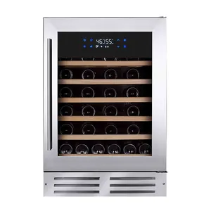 Vinopro中国145Lスマート電気コンプレッサーワイン冷蔵庫54ボトル調整可能なサーモスタットワインクーラー