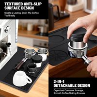 Tapis en silicone pour machine à café, tapis en silicone compatible avec la machine à café Ninja Luxe, antidérapant, résistant à la chaleur