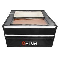 Boîtier de protection pour graveur laser Ortur, ignifuge, anti-poussière, insonorisé, avec sortie d'échappement