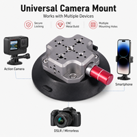 Support de caméra de voiture portable à ventouse en alliage d'aluminium, fixation rapide, capacité de charge 3-6 pouces 50-70 kg, OEM ODM