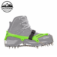 Crampons à glace antidérapants à 13 pointes les plus populaires Crampons de traction pour la neige sur la glace Crampons pour l'escalade hivernale