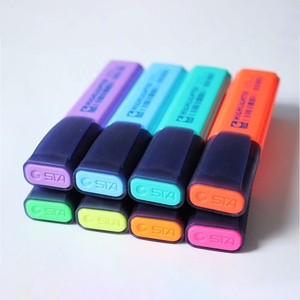 Wholesale 8colors Durable <strong>Highlighter</strong> Pens Students Paint Draw Cute Watercolor Pen Students Stationery Markers <strong>Highlighter</strong> Pens - Product Image 1