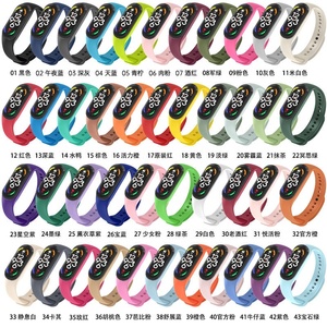 สายรัดข้อมืออัจฉริยะสำหรับ <span class=keywords><strong>Xiaomi</strong></span>,สายนาฬิกาสมาร์ทวอทช์ยางซิลิโคนสำหรับ <span class=keywords><strong>Xiaomi</strong></span> <span class=keywords><strong>Band</strong></span> 7 6 5 4 <span class=keywords><strong>3</strong></span> Sport - Product Image 5