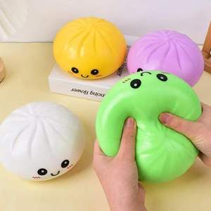 15cm Large Dumpling Squishy Silicone Glitter Steamed Bun Baozi Food Shape Fidget Sensory Anti-Stress Squeeze Toy for Kids Adults - Product Image 3