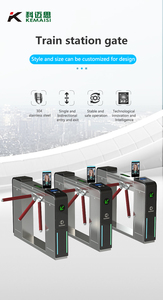 Tourniquet d'entrée semi-automatique en acier inoxydable SUS304 avec contrôle d'accès RFID, reconnaissance faciale, code QR, IP65 - Product Image 5