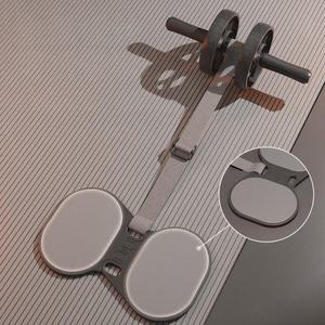 Yeni Çift Sessiz EVA Karın Kası Tekerleği Evde Fitness Ekipmanı Erkekler Kadınlar İçin Kas Geliştirme Kıvrılma Aleti Çift Silindirli - Product Image 1