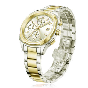 Montre de sport de luxe ronde <span class=keywords><strong>pour</strong></span> homme, en acier inoxydable, mouvement à quartz multifonctionnel, chronographe résistant à l'eau - Product Image 5