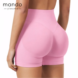 Pantalones cortos de compresión para correr de cintura alta para mujer, transpirables, sin costuras, ajustados, disponibles, XL pequeña, de una sola pieza - Product Image 1
