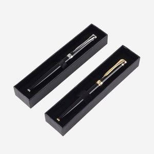 Ensemble de stylos à bille de luxe avec logo personnalisé, encre bleue et noire, largeur d'écriture 0,7/1,0 mm, cadeau d'affaires, d'hôtel ou de mariage, stylo en métal - Product Image 1