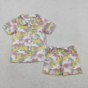 Conjuntos de Ropa Familiar a Juego: Pijamas de Conejo con Estampado de Camuflaje para Bebés y Niñas Pequeñas, Pantalones Cortos y Vestido Romper de 2 Piezas para Mamá y Yo - Product Image 2